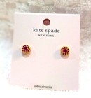 Pave Cz Studs Earrings Nwt Kate Spade Something Sparkly Red