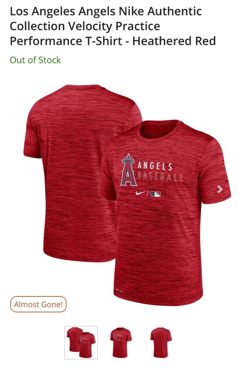 Nike Los Angeles LA Angels MLB Baseball Team Practice Training