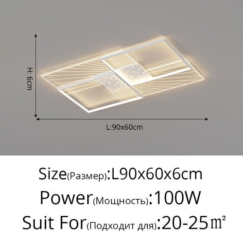 Led Chandelier Lights Modern For Living Room Bedroom Indoor Lamps Lighting Home - Picture 13 of 17