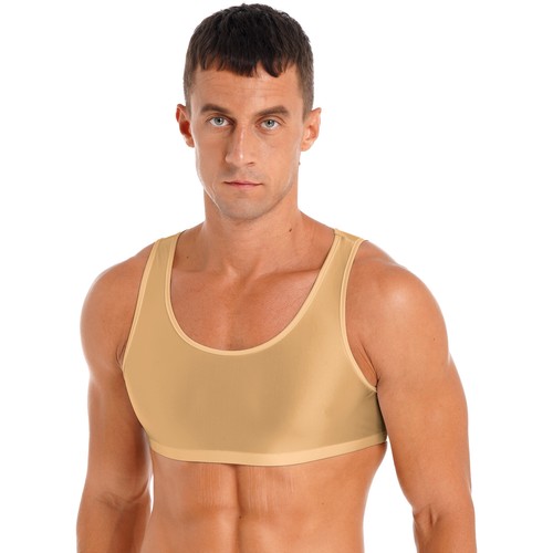 DE Herren Fitness Sport Tank Top glänzend Stretch Crop Tops ärmellose Activewear - Picture 82 of 114