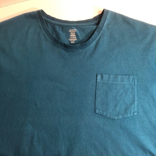Jockey Mens XXL Pocket Teal TShirt eBay