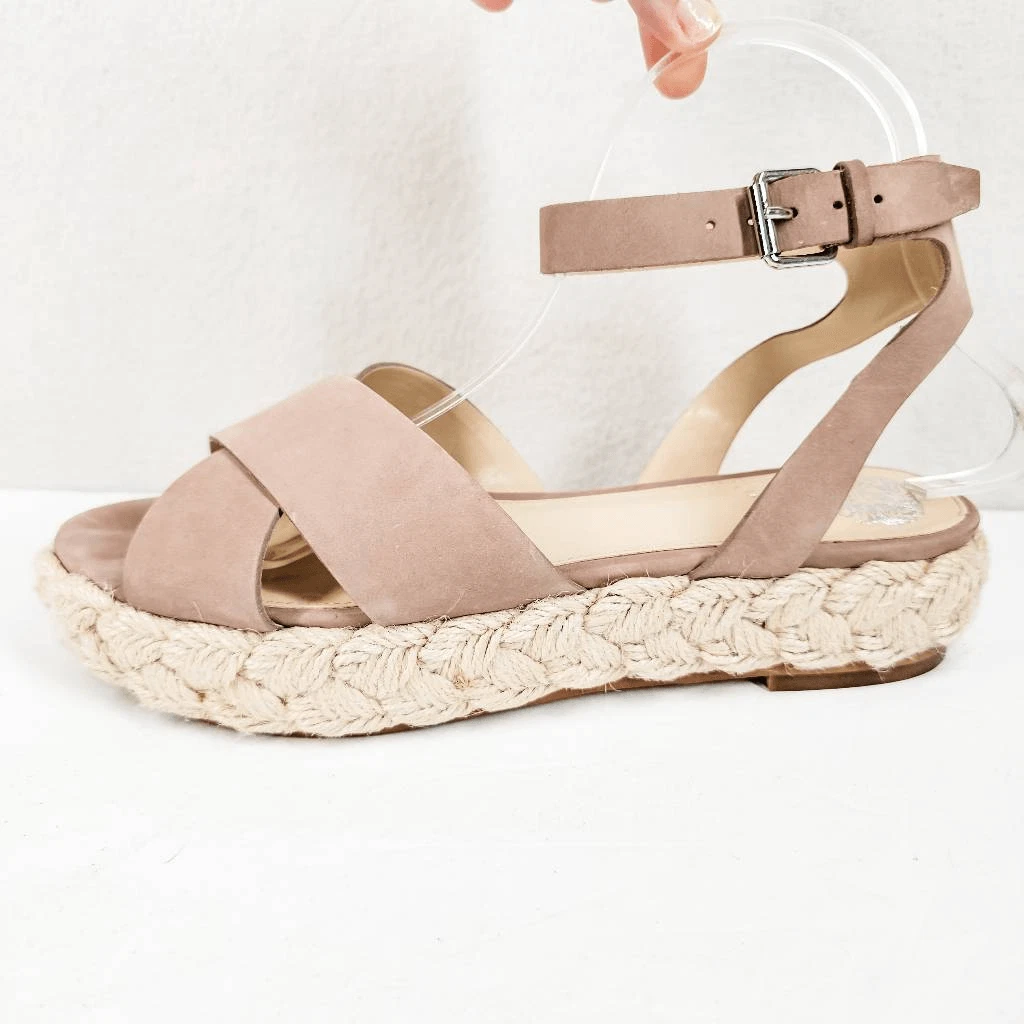 Vince Camuto Defina Ankle Strap Flatform Espadrille 9 eBay