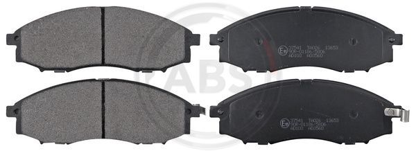 A.B.S. 37541 Bremsbelagsatz, Scheibenbremse Vorne Passend FüR Nissan-image