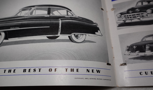 Cadillac Body by Fisher 1952 Vintage Original General Motors Sales Booklet - Picture 9 of 12