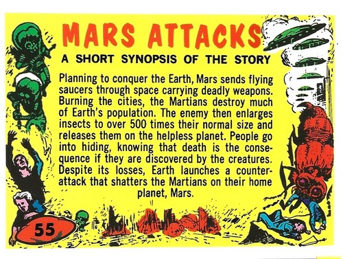 MARS ATTACKS 1994 BASE / BASIC CARDS 1 TO 99 CHOOSE BY TOPPS 1994 - Picture 55 of 80