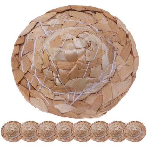 9 Pcs Small Doll for Decoration Weaving Craft Ornament