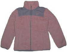 REEBOK FLEECE FULL ZIP JACKET SIZE MEDIUM NEW PINK AND GRAY RETAILS 105 RARE