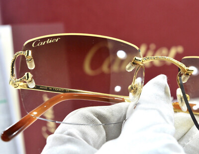 PICCADILLY Rimless CARTIER Sunglasses Glasses Frame Customize