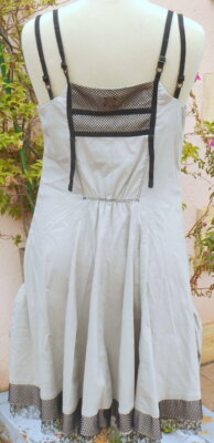 Robe LMV La Mode Est à Vous Modèle Nefertiti - Taille 38 - Coton Mélangé Noir/grise - Occasion Très Bon état