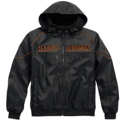HARLEY-DAVIDSON Performance Herren Softshelljacke Idyll Schwarz