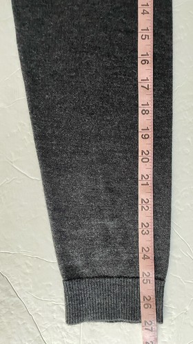 apt.9 man's size M black gray soft merino Crewneck long sleeve sweater - Picture 11 of 17