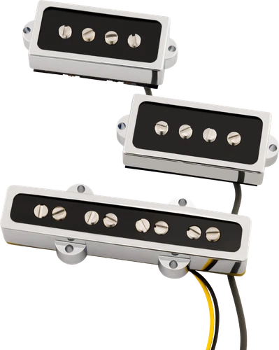 Fender Cobalt Chrome P/J Bass Tim Shaw Pickup Set, Model 0992377000