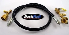 1-1/4" FORKLIFT TANK TO POL BBQ GRILL LIQUID PROPANE TRANSFER KIT FILL FILLING