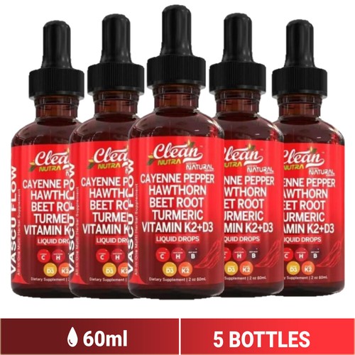 Cayenne Pepper Hawthorn Beet Root Turmeric Vitamin K2+D3 Drops H ✨a - Picture 16 of 21
