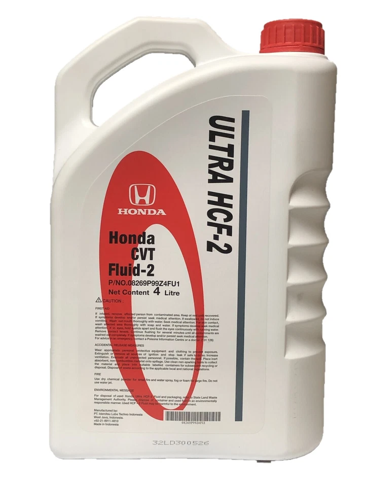 Genuine Honda ULTRA HCF-2 CVT Fluid 4L  08269P99Z4FU1 - image 2 of 3