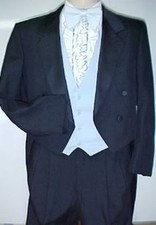 LORD WEST DARK NAVY BLUE TUXEDO 4pc PROM WEDDING TAIL TUX 42XL