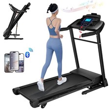 NEW 3.25 HP Folding Treadmill with 15 Auto Incline Running Machine for Home Gym