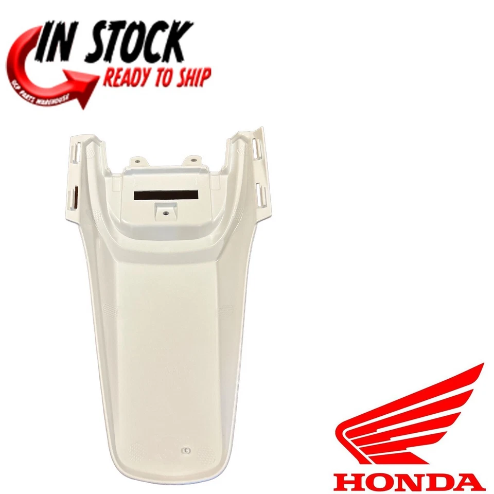 GUARDABARROS TRASERO HONDA 2013-2024 CRF50F GENUINO OEM ROSS BLANCO 80101-GJG-C60ZA Foto 2 de 4