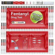 TN Scientific (FYL) Drug Test Strips [100 Pack] - Powder, Liquid, & Urinalysis