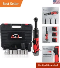 18V Extended Cordless Ratchet Wrench Set - 60 ft-lbs Power for All Applications