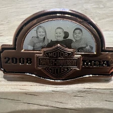 2008 COPPER MDA FAMILY HARLEY DAVIDSON DEALERSHIP VEST JACKET PIN