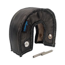 Black Titanium Carbon Fiber Turbo Blanket T3 Turbocharger Heat Shield Cover