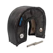 Black Titanium Carbon Fiber Turbo Blanket T3 Turbocharger Heat Shield Cover