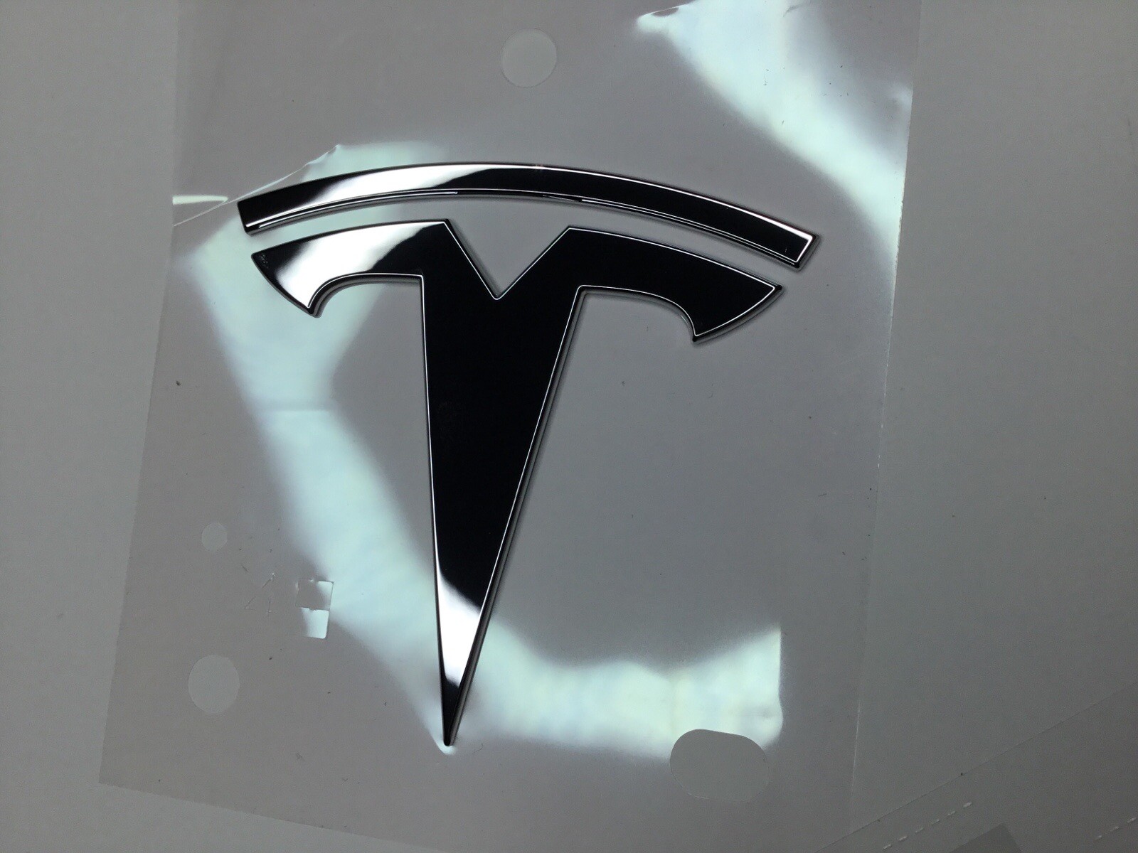 LARGE MATTE BLACK E Logo "3 Line" Replacement Badge Rear Trunk Or Frunk Hood Top Metal Emblem - Foto 6