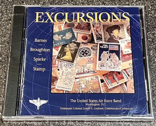 NEW!! USAF Band: Excursions Barnes/Broughton/Sparke/Stamp CD - FACTORY SEALED!!