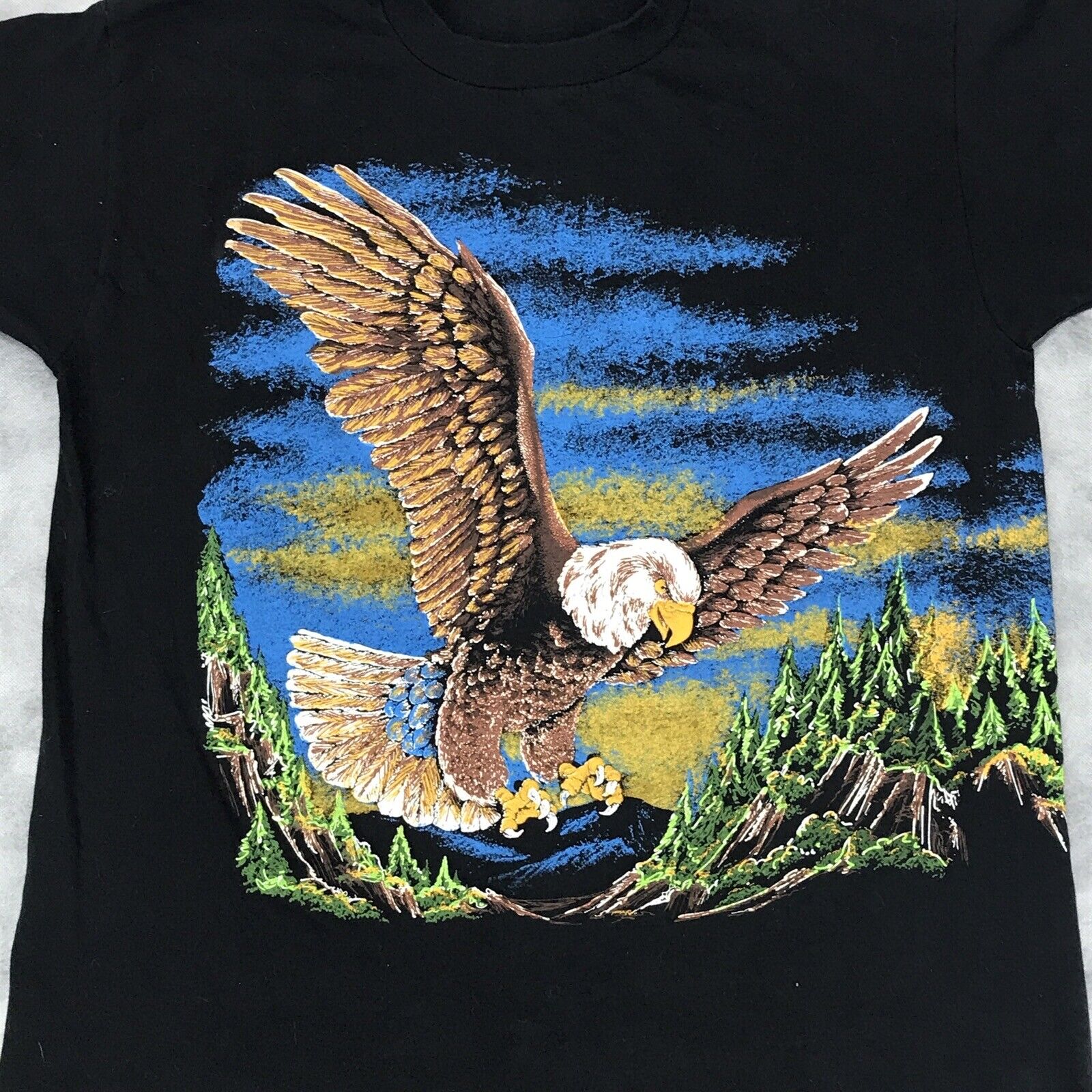 vintage 90s EAGLE SUNSET 2 SIDED T-Shirt LARGE wi… - image 1