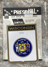 WISCONSIN Impco Vinyl Press KAL Travel Luggage Souvenir Decal Sticker NOS B795