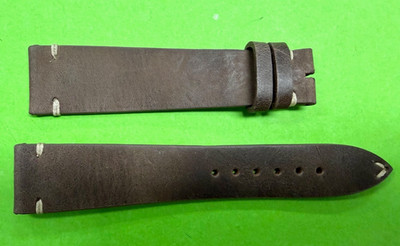 Steinhart 22mm Brown Vintage Handmade Band Genuine Size-XL without Buckle NEW