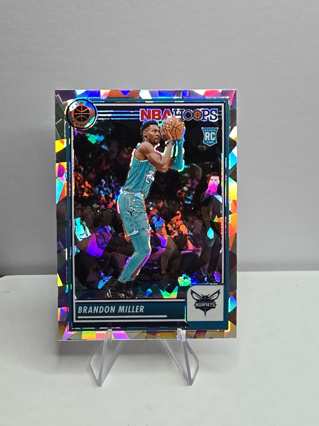 2023-24 Panini Nba Hoops Premium Stock - Brandon Miller #245 Ice Prizm (RC)
