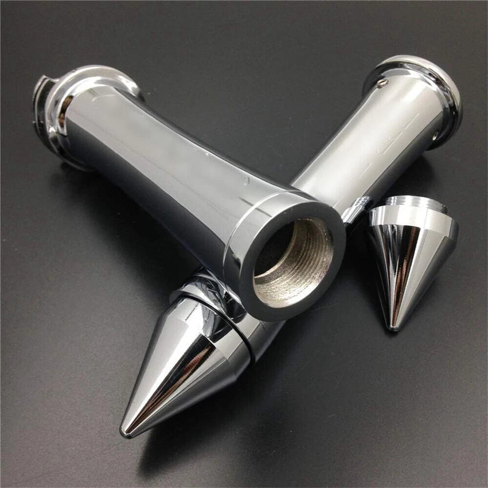 Empuñadura de manillar cromada de 7/8" apta para Kawasaki Ninja ZX6 ZX7 ZX9 2000-2015 Foto 3 de 4