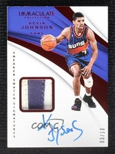 2017 Panini Immaculate Sneaker Swatch Signatures Red 3/10 Kevin Johnson Auto 1j8