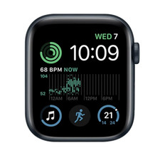 Image of Apple Watch SE 2nd Gen (GPS Cellular, 40mm) Midnight Aluminium Case No Strap