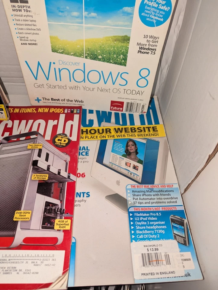 Mixed Computer Magazine Lot Of 7 - Windows, Macworld, PC Magazine, Etc Foto 2 de 3