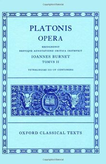 Plato Opera Vol. II: 2 (Parmenides, Philebus, Symposium,... | Buch | Zustand gut