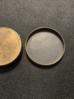 French Brass & Glass Magnetic Pocket Compass with Case, Made in France — photo 5