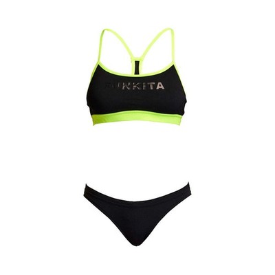 Funkita Stampd Damen Bade Crop Top