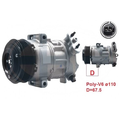 Compresseur de Climatisation CC1593G 240982 8FK 351 114-291 55702161 40440128 - Photo 1 sur 2