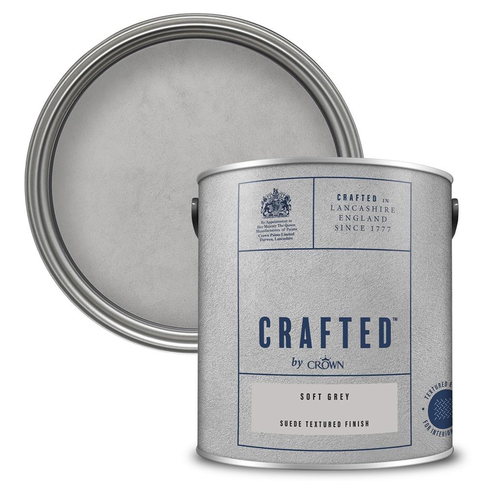 Crown Crafted Suede Soft Grey Paint 2.5L - 5096151 5010131581632 - Image 2