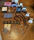 25 Piece Lot of Vintage Costume Jewelry Avon Rings Earrings Necklaces & More