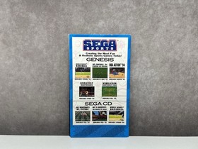 Jurassic Park Sega CD Instruction Manual Only GOOD Condition w/ Registration! 