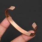 Diamond Design Pure Copper Magnetic Adjustable Handmade Bangle Jewelry CB-12-058 — photo 3