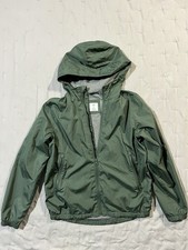 Gap Boys Water And Wind Resistant Jacket Green Gray Lining SIZE XL