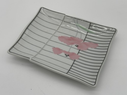 Vintage 1987 Savoir Faire recessed dish 5.5" x 4.25" Japan China - Picture 3 of 8
