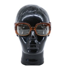 Givenchy Unico Vintage 70s Oversized Amber Tortoise Square Glasses Frames