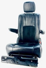 2011-2020 Dodge Caravan Driver Lh Rear Seat W Stow N Go Leather Black Oem