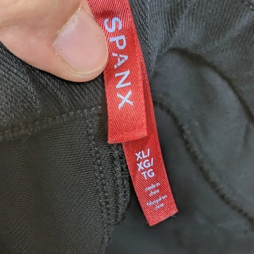 SPANX Pants High Rise Skinny Pull On Black Stretch Casual Comfort Women's XL - Image 2 of 4